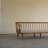 Mid Century Swedish Three Seater Sofa by Carl Malmsten, Model "Visingsö", 1960s