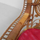 Emmanuelle chair, bamboo peacock throne