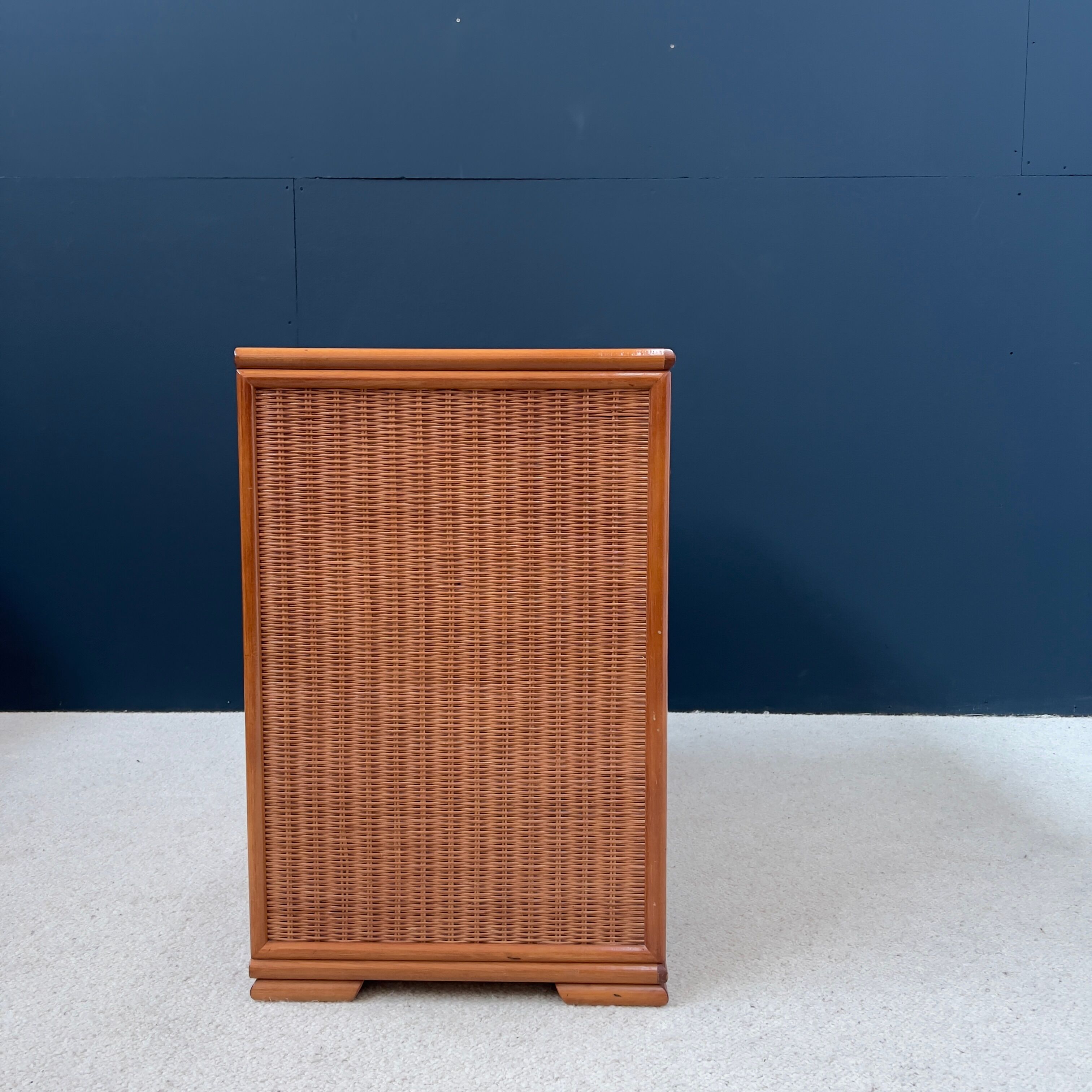 Vintage rattan chest of drawers 3 drawers