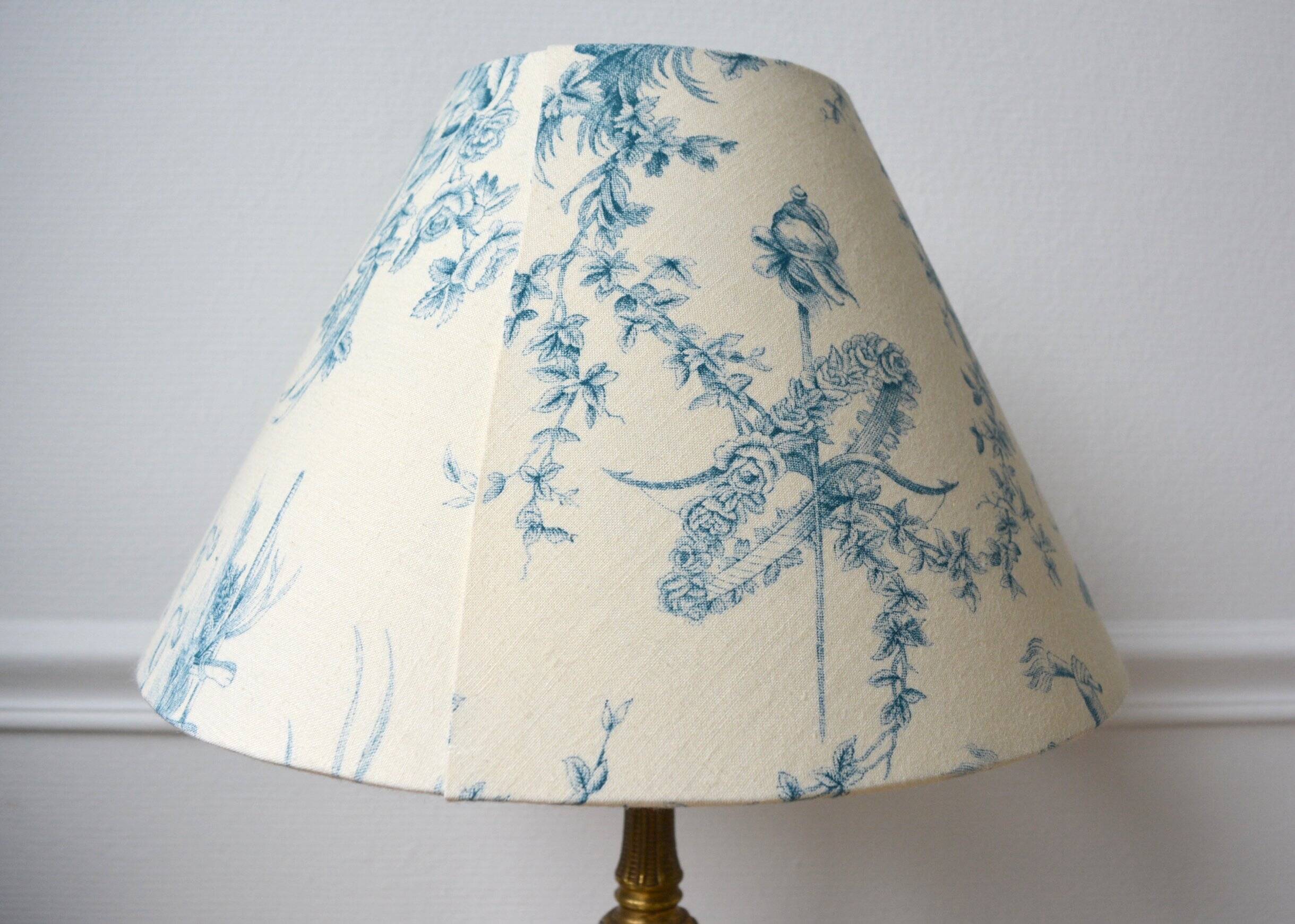 Toile de Jouy floral lampshade