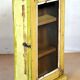 Burmese teak wall shelf with original yellow patina