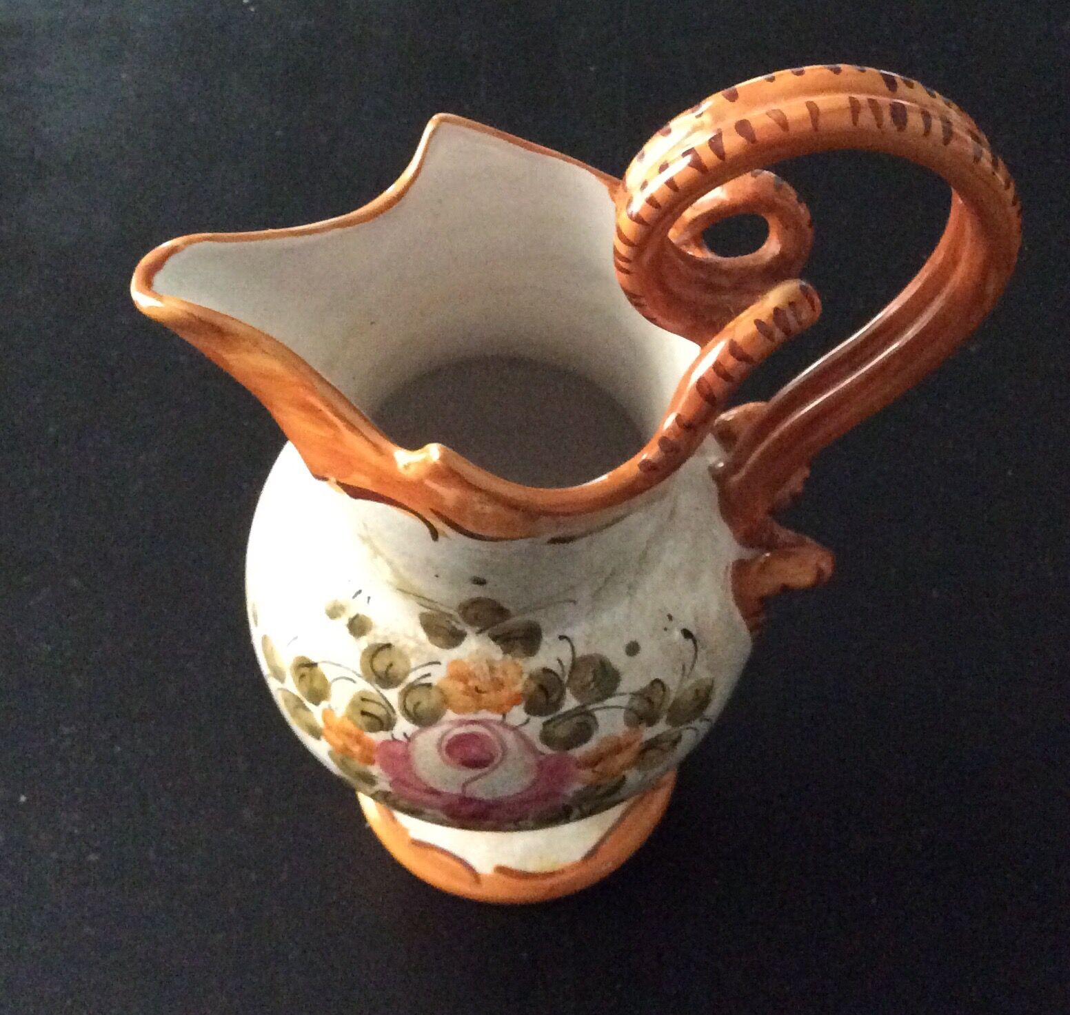 Rococo ceramic vase pitcher