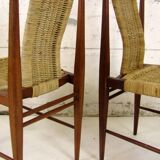 Une paire de chaises de rudolf frank pour lucas schnaidt, allemagne 1962