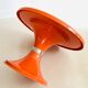 Orange round coffee table, Italy 60s