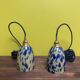 Paire de lampes baladeuses globe pate de verre vintage