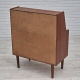 Commode danoise des années 1960, état d'origine, miroir pliable, bois de teck massif.