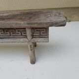 Former carved wood bench Orient/Asia