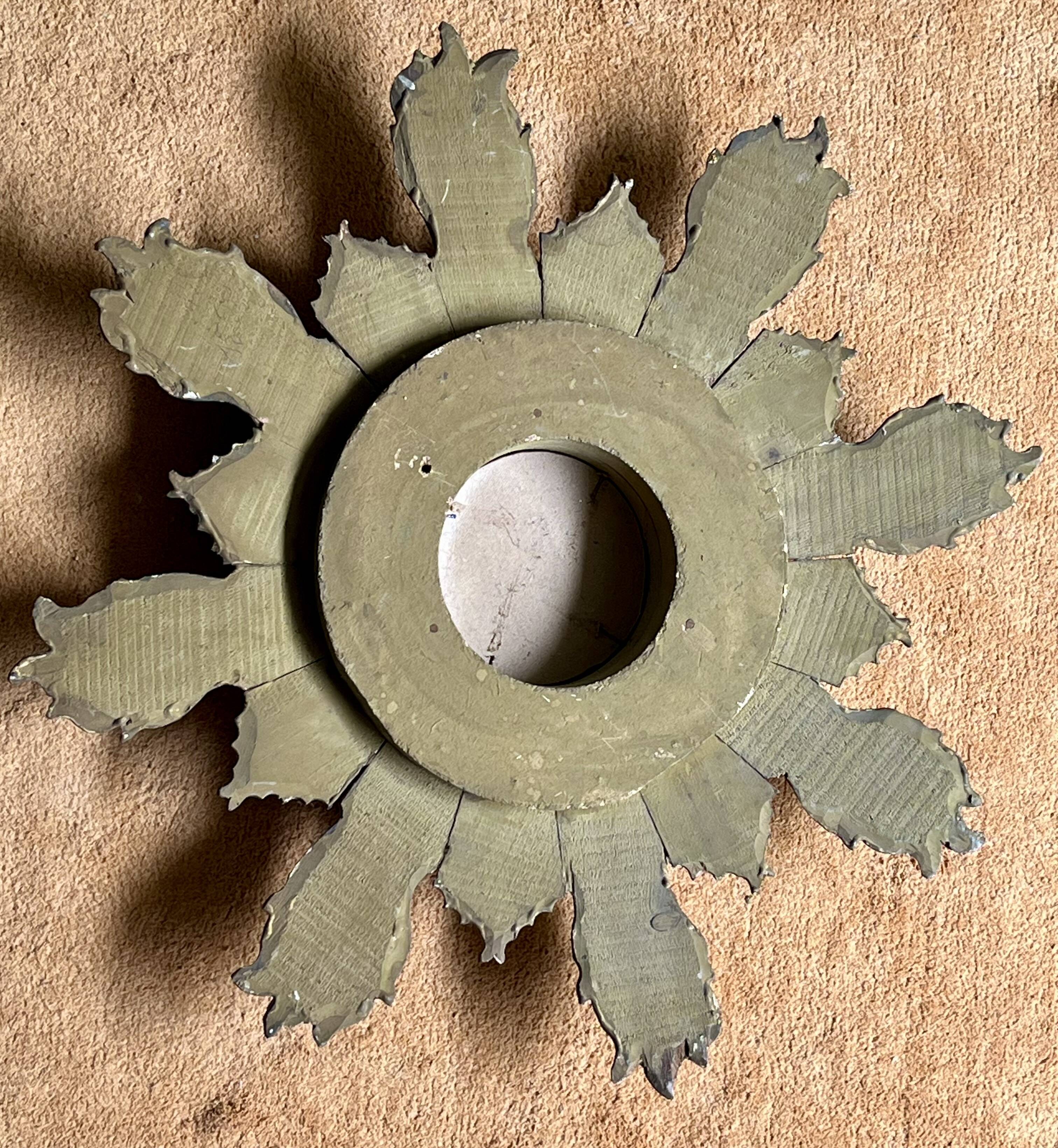 Sun mirror - Witch's eye - Wood - 1950s