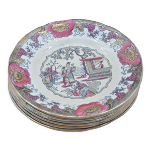 6 assiettes Canton 1860