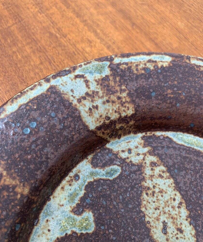 Mid-century studio pottery bowl from Visby, Denmark, 1960s.
