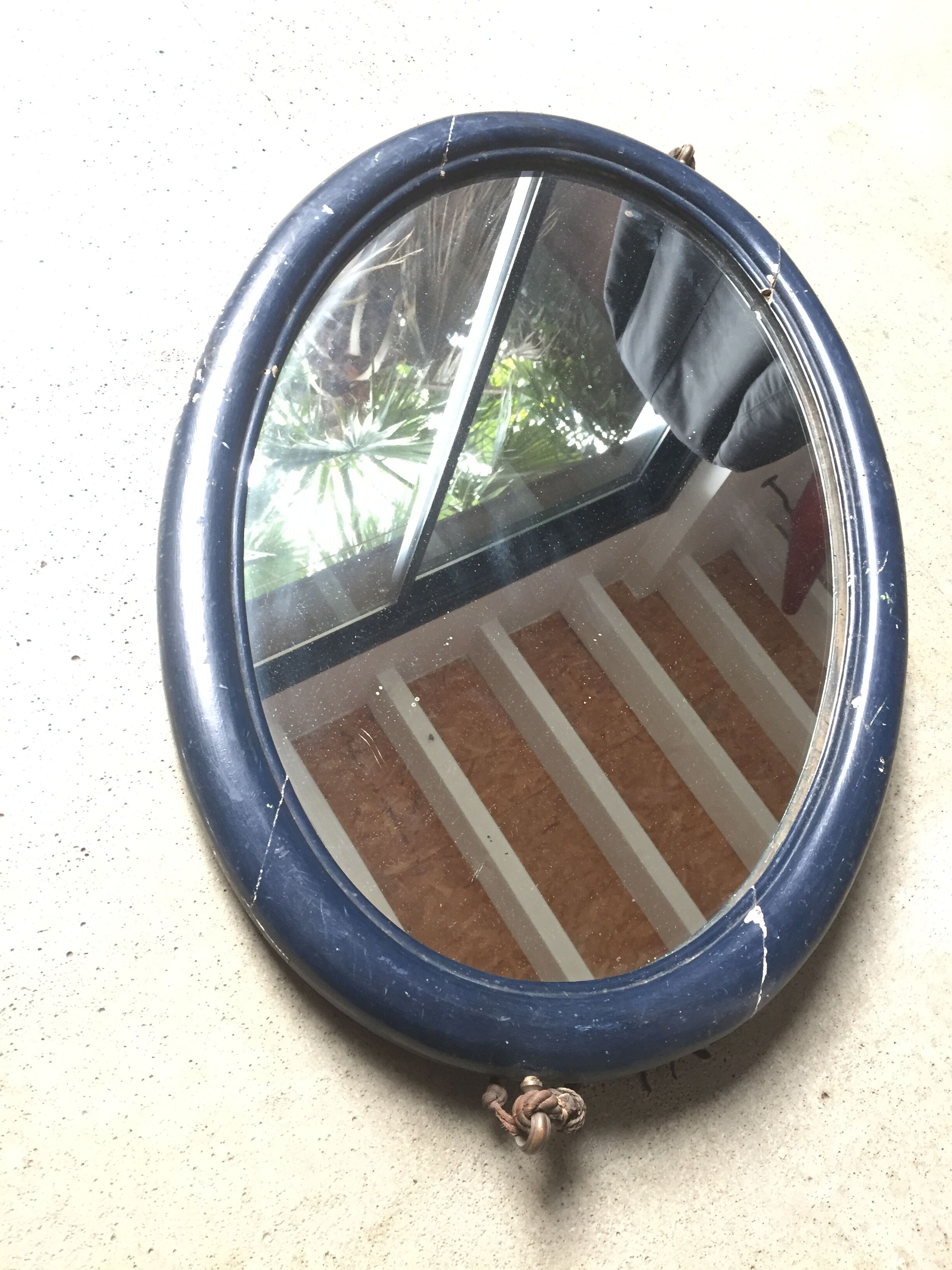 Oval Mirror "Art Deco" 68x48 cm