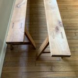 Pair of farm benches