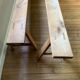 Paire de bancs de ferme