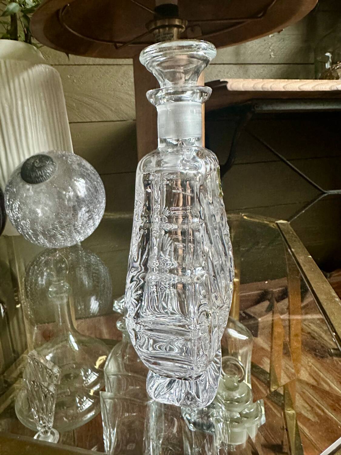 Anna Hutte crystal bottle from the 60s