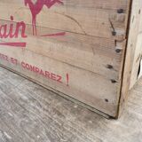 Vintage wooden box Chocolat Poulain
