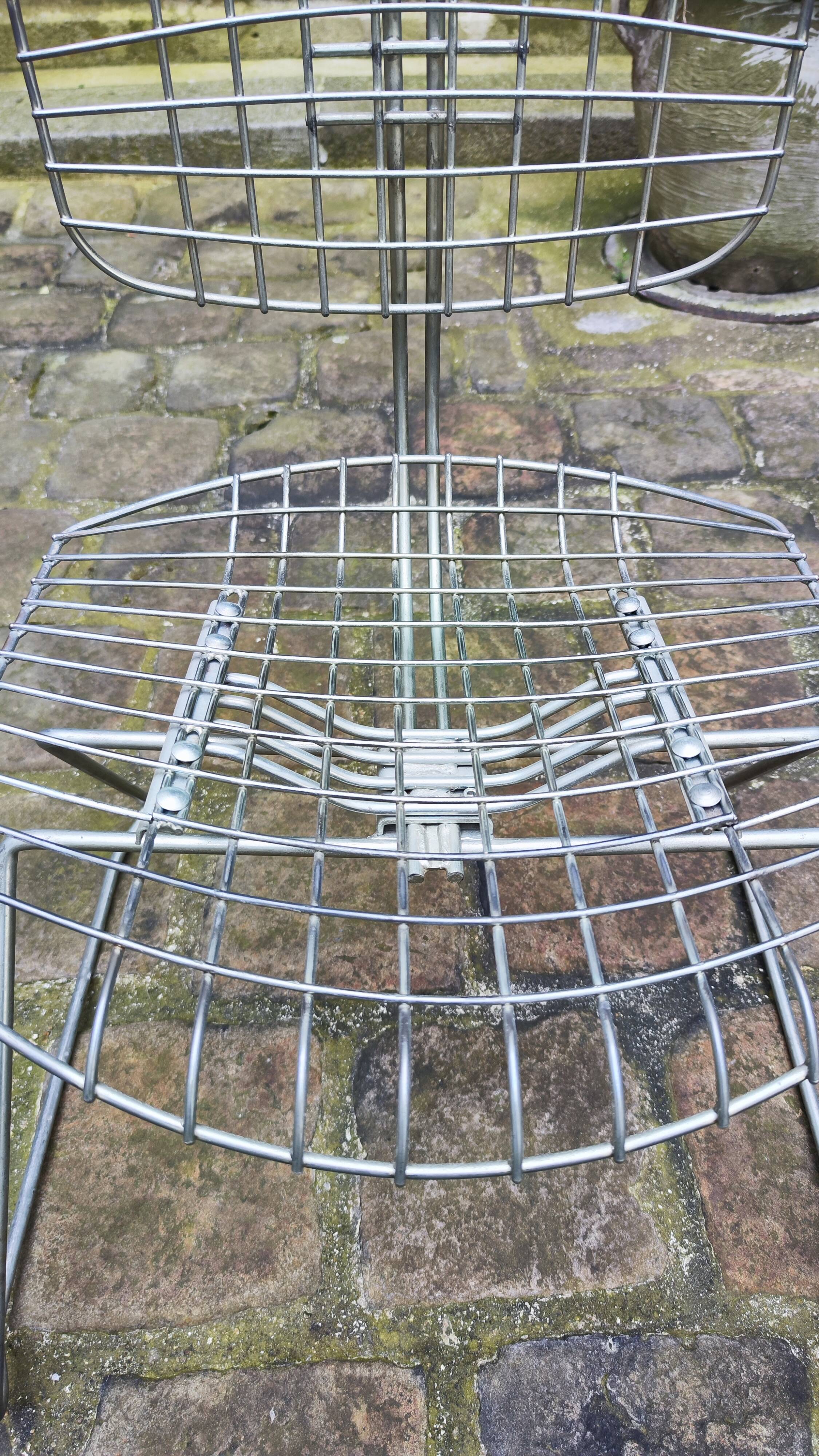 Beaubourg chairs in steel and fabrics by Michel Cadestin and Georges Laurent - 1976