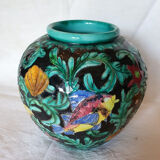 Important vase Cerart Monaco numbered and stamped