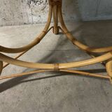 Rattan coffee table from the 70s