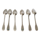 lot 6 teaspoons old Paris style of 1838 in sterling silver