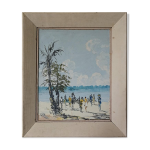 Groupe au bord du lac