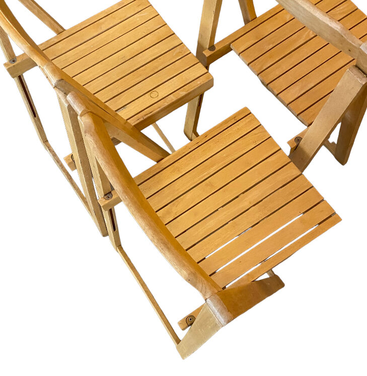 Chaise pliante en bois