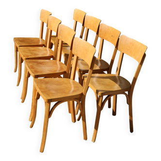 Série de 8 chaises Baumann N°33