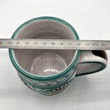 Ceramic mug by Robert Picault, 1960 Vallauris