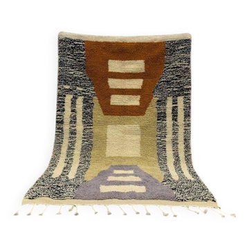 Tapis en laine fait main traditionnelle taille 100 x 200 cm