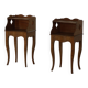 Modern Danish, An Elegant Pair of Walnut Bedside Tables, 1940s