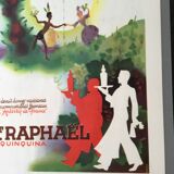 Authentic plastic advertising poster a3 st Raphael