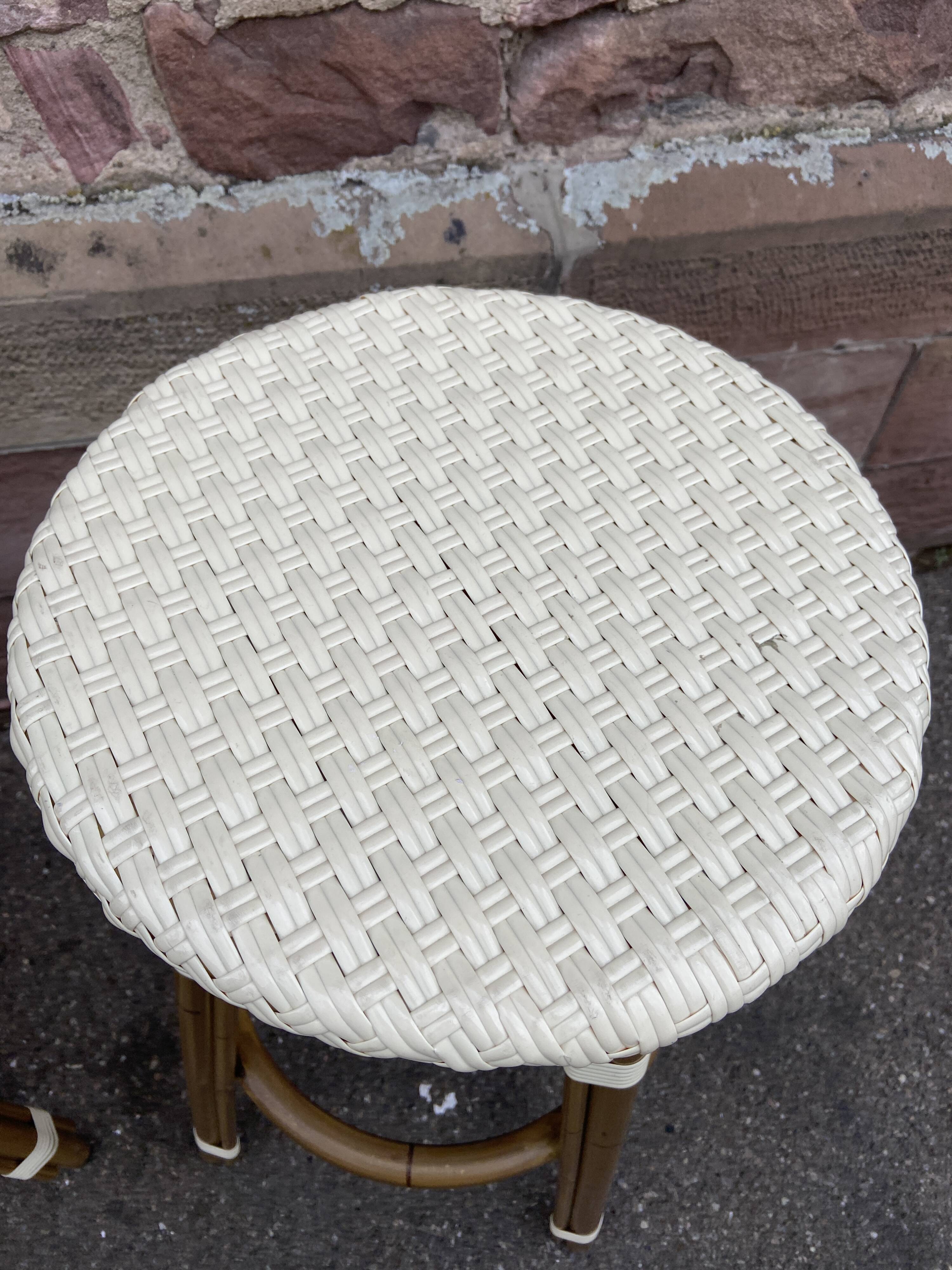 Pair of bar stool style drucker paris café