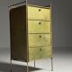 Commode en cuir vers 1960