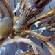 Antique gilded bronze and crystal chandelier with 5 lights / working condition l. gau?