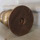 Vintage brass double globe lamp