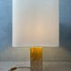 Vintage travertine table lamp