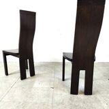 Set of 8 dining chairs by Rob & Dries van den Berghe, 1980s