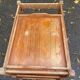 Serving cart/dessert bar trolley on wheels with removable tray