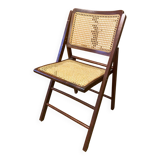 Chaise cannage pliante
