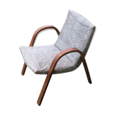 Armchair bow wood steiner