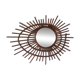 Spiral mirror in rattan 1960