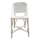 White rattan garden chair