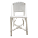 White rattan garden chair