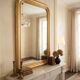 Golden mirror in Louis Philippe style