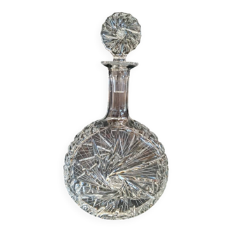 Bohemian crystal whisky decanter