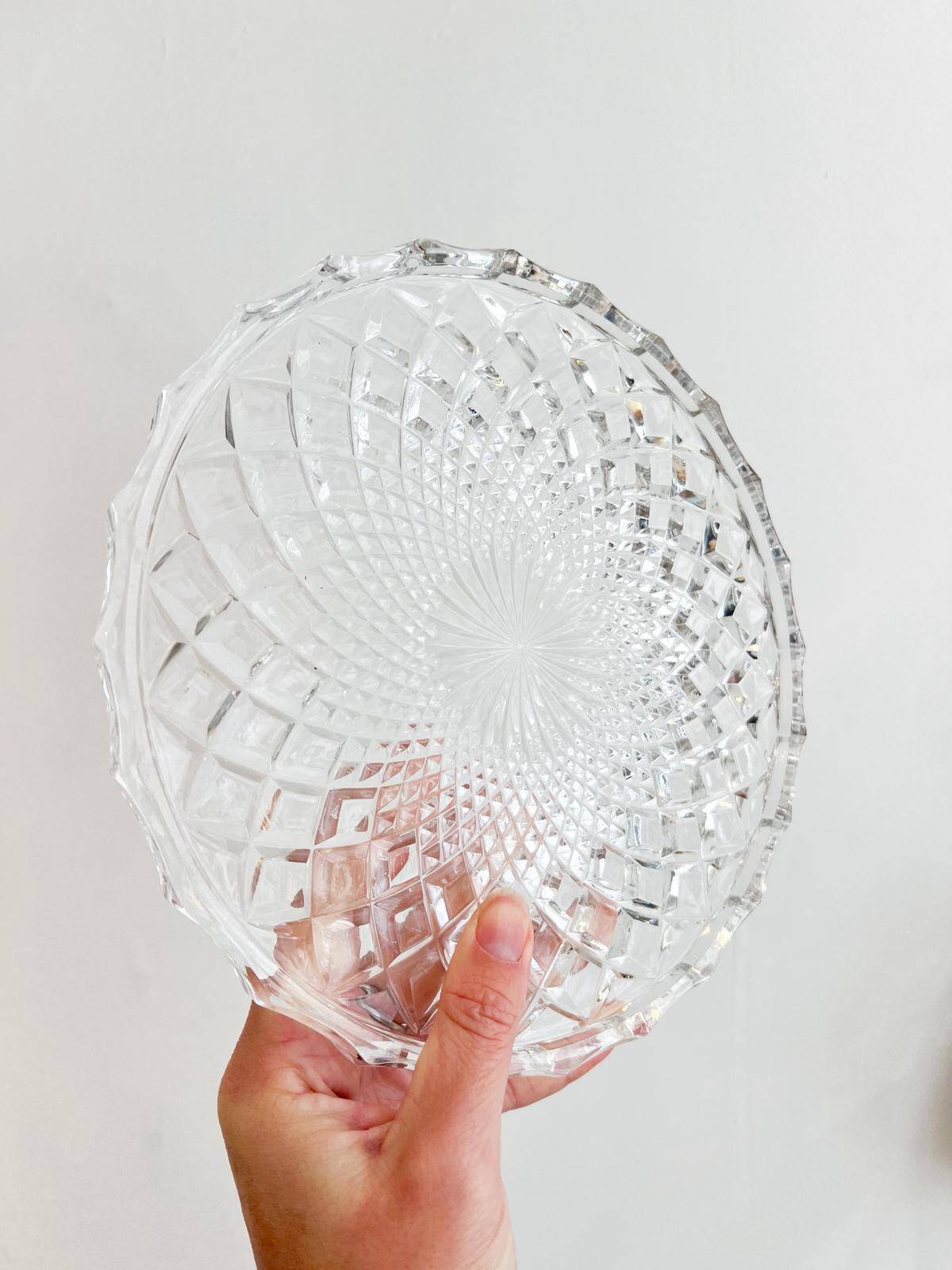Vintage crystal trivet