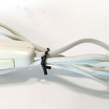 Glass table lamp in opal 1950