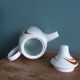 Coffee pot, teapot, porcelain, Italy, 70s, space age