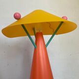 Vintage memphis style lamp in plastic of colors