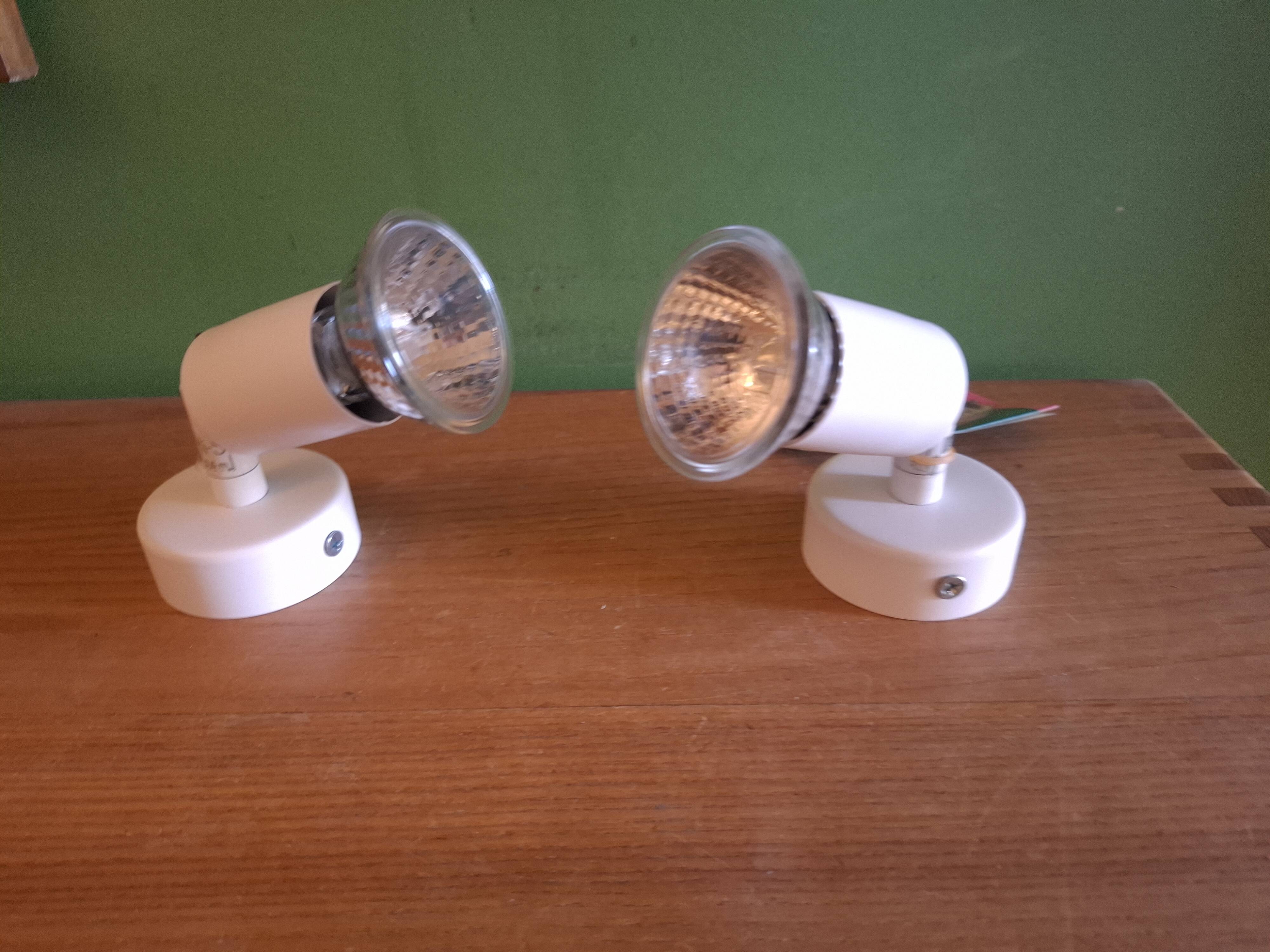 Two spotlights, wall lights, vintage 90s
