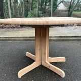 Round extendable dining table Rainer Daumiller for Hirtshals Sawaerk 145